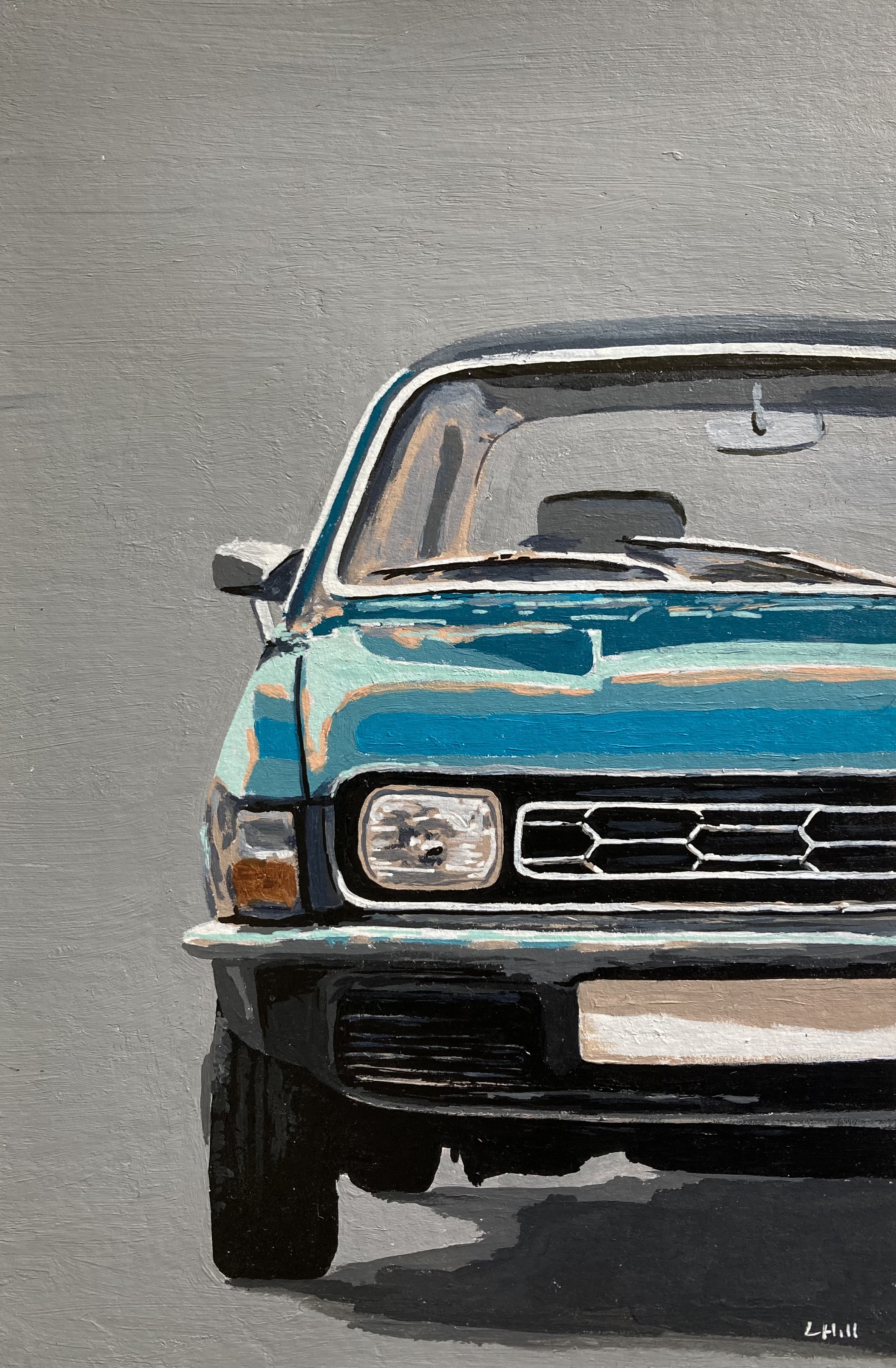 Austin Allegro acrylic painting by Louisa Hill